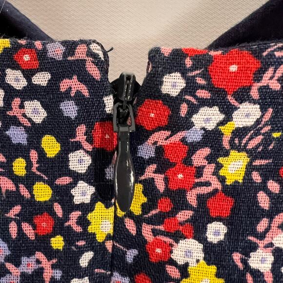 J.Crew Maxi Dress 00 Floral Calico Print Cottagecore Romantic Boho Style - Picture 8 of 12